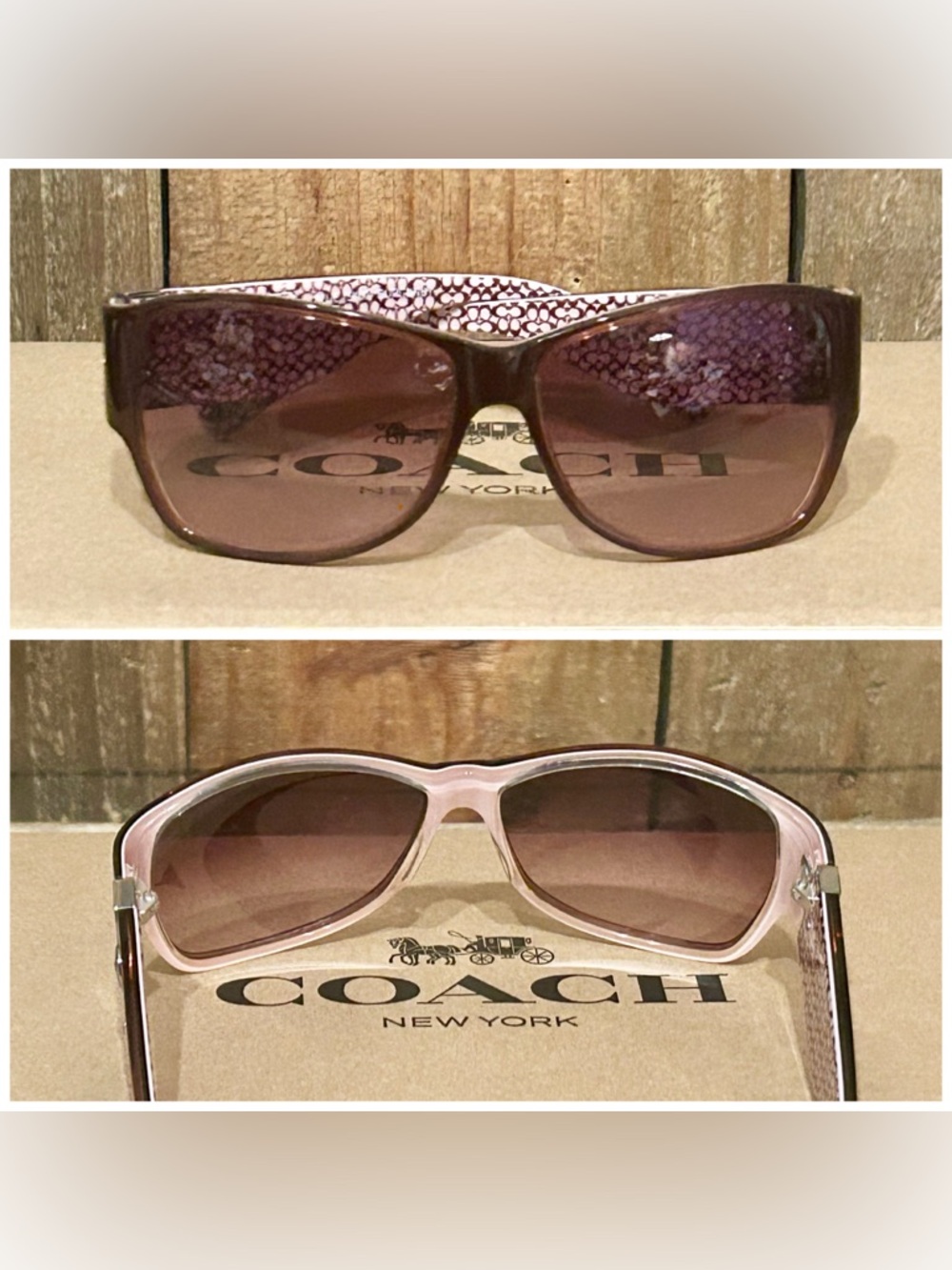 Coach Allie S460 Sunglasses with Hard Case, Cleaning Cloth & Free Gift Box. - Picture 15 of 16